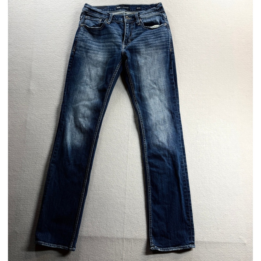 BKE Jake Straight Jeans Mens 29x34 Blue Denim Stretch